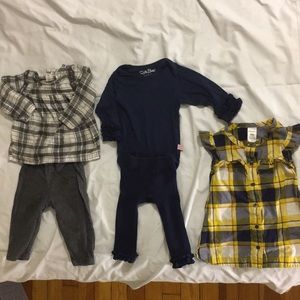 Shirtdress, outfit, Rufflebutts onesie/leggings